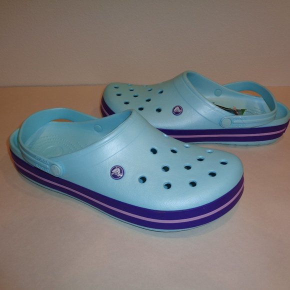 Crocs Size 13 CROCBAND New Blue Clogs Loafers